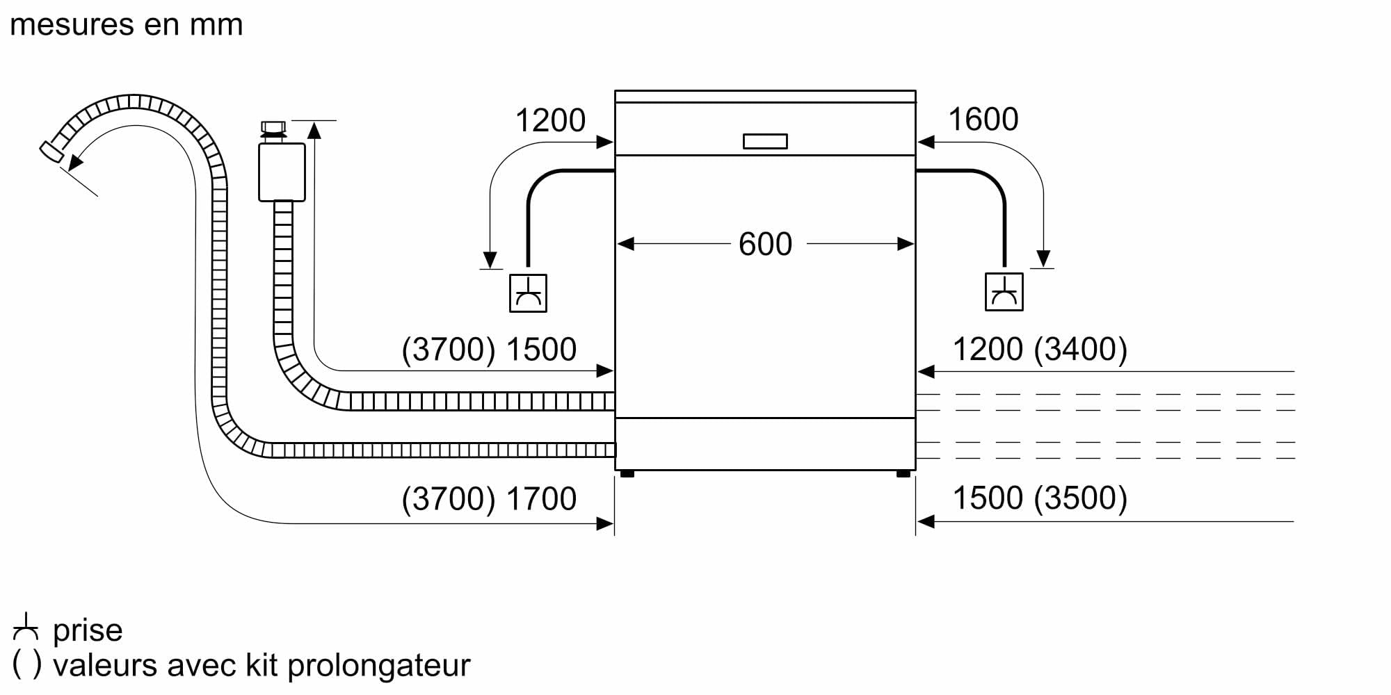 Lave-vaisselle sous plan Série 4 60 cm Acier brossé SMU4ECS28E