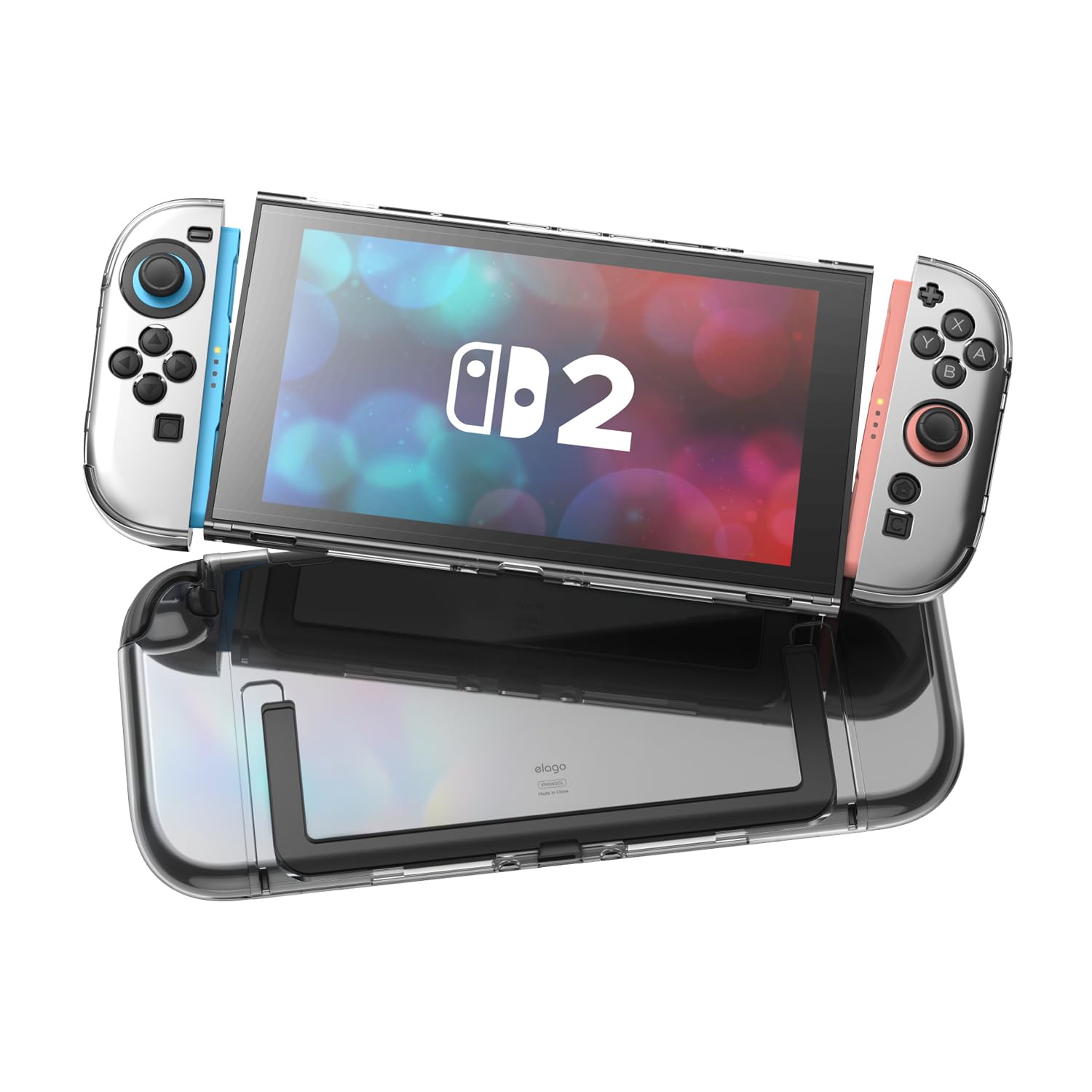 elago Etui Przezroczyste do Nintendo Switch 2 | Smukłe, Twarda Powłoka PC, Odporne na Wstrząsy, Pełne Etui Ochronne, Wygodne Uchwyt, Odporne na Zarysowania