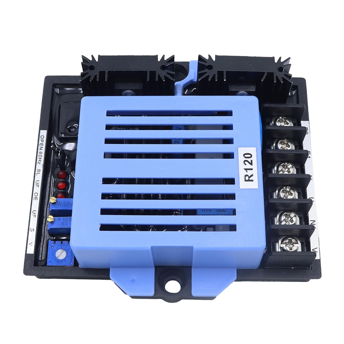 Qury Regulador de voltaje automático, AVR R120 sin escobillas Motor Genset Estabilizador para generador 277 VAC