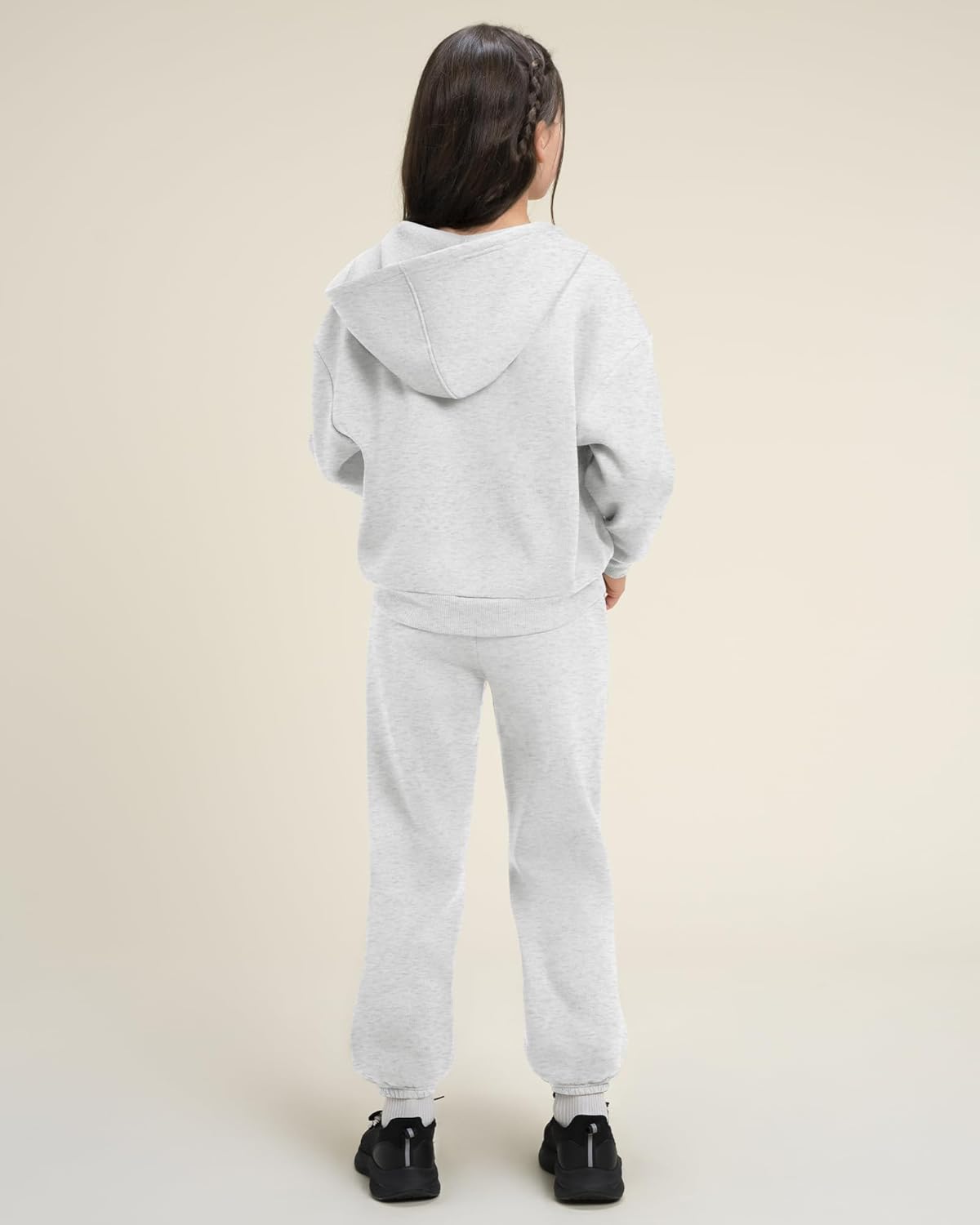 Stelle Girls Athletic Sweatsuit 2 Pieces Sweatshirts and Pant Long Sleeve Zip Up with Pockets Outfits Set - Image 4