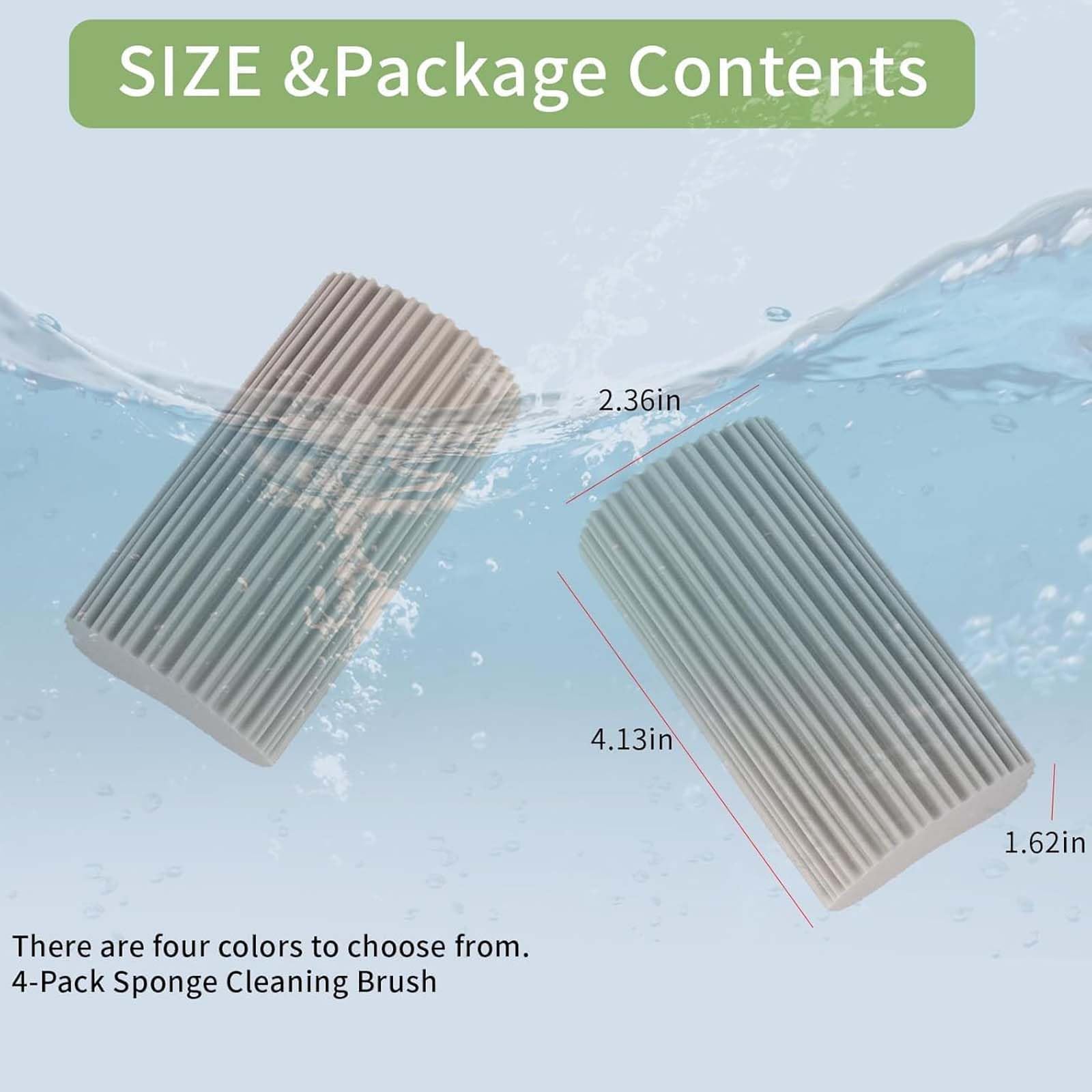 Magic Cleaning Sponges - 4 Pack -3 Magic Cleaning Sponges - 4 Pack -3