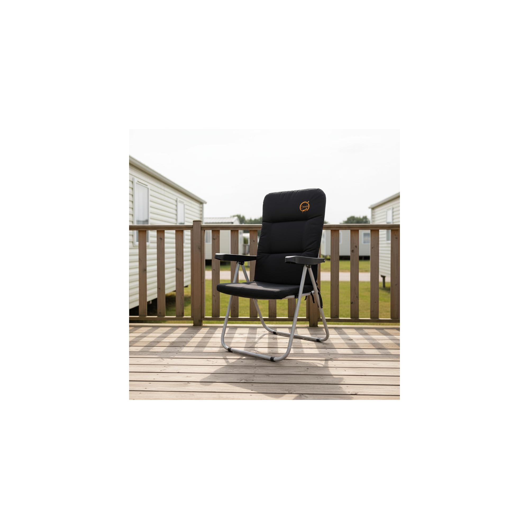 O'Camp Fauteuil de Camping Confort Pliable Multipositions - Dimensions : 70 x 62 x 105 cm