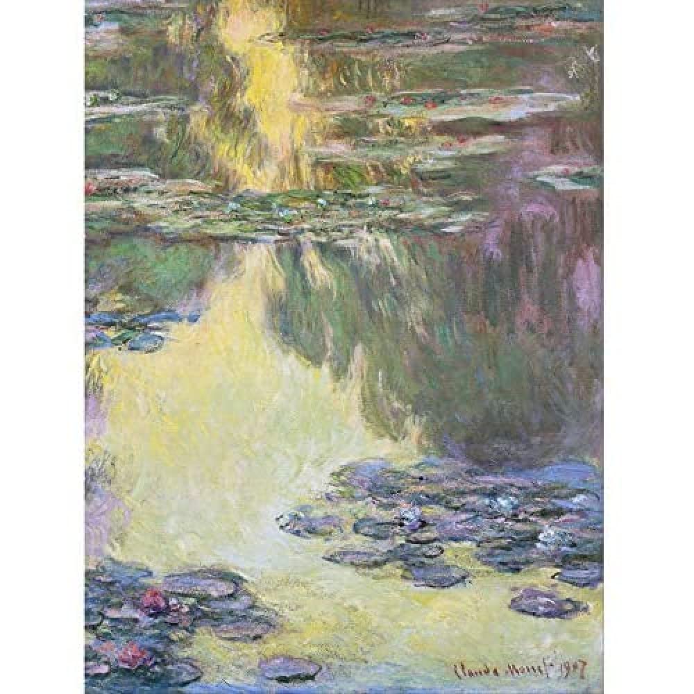 Claude Monet Waterlilies 2 Art Print Canvas Premium Wall Decor Poster Mural