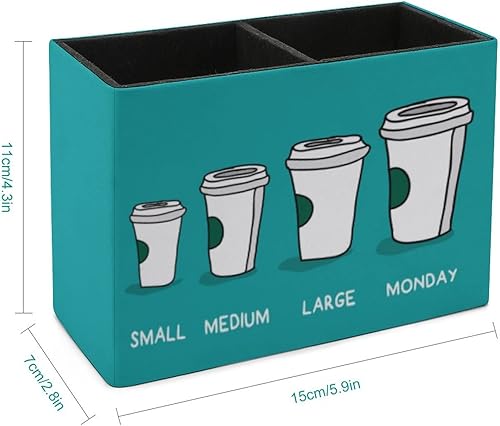 Miniatura 2 de Soporte para lápices para escritorio, divertido diseño de taza de café, soporte para bolígrafos, organizador de escritorio, organizador de lápices,