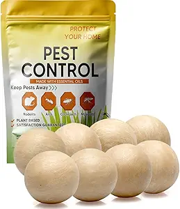 Pest Control, Rodent Repellent, Mouse Repellent, Spider Repellent Indoor, Mice Repellent Indoor, Rat Repellent Outdoor, Peppermint Balls for Rodents, Ants, Moths, Roach, Pest Repellent -8P