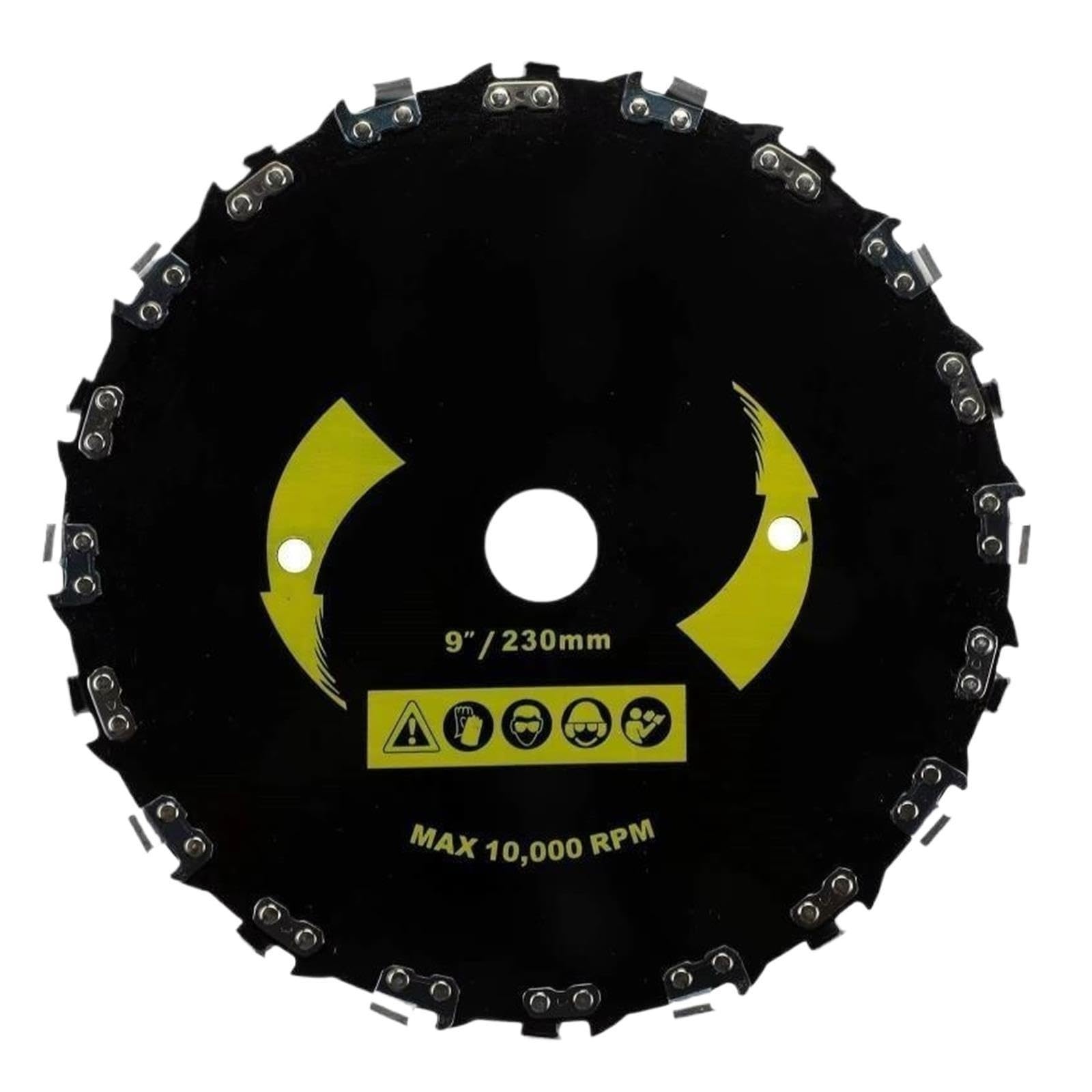 Hoja De Desbrozadora De 9 Pulgadas, Hoja De Sierra De Dientes De Motosierra for Podar Árboles, Cuerdas Y Maleza, Accesorio De Herramientas De Jardín(9inch)