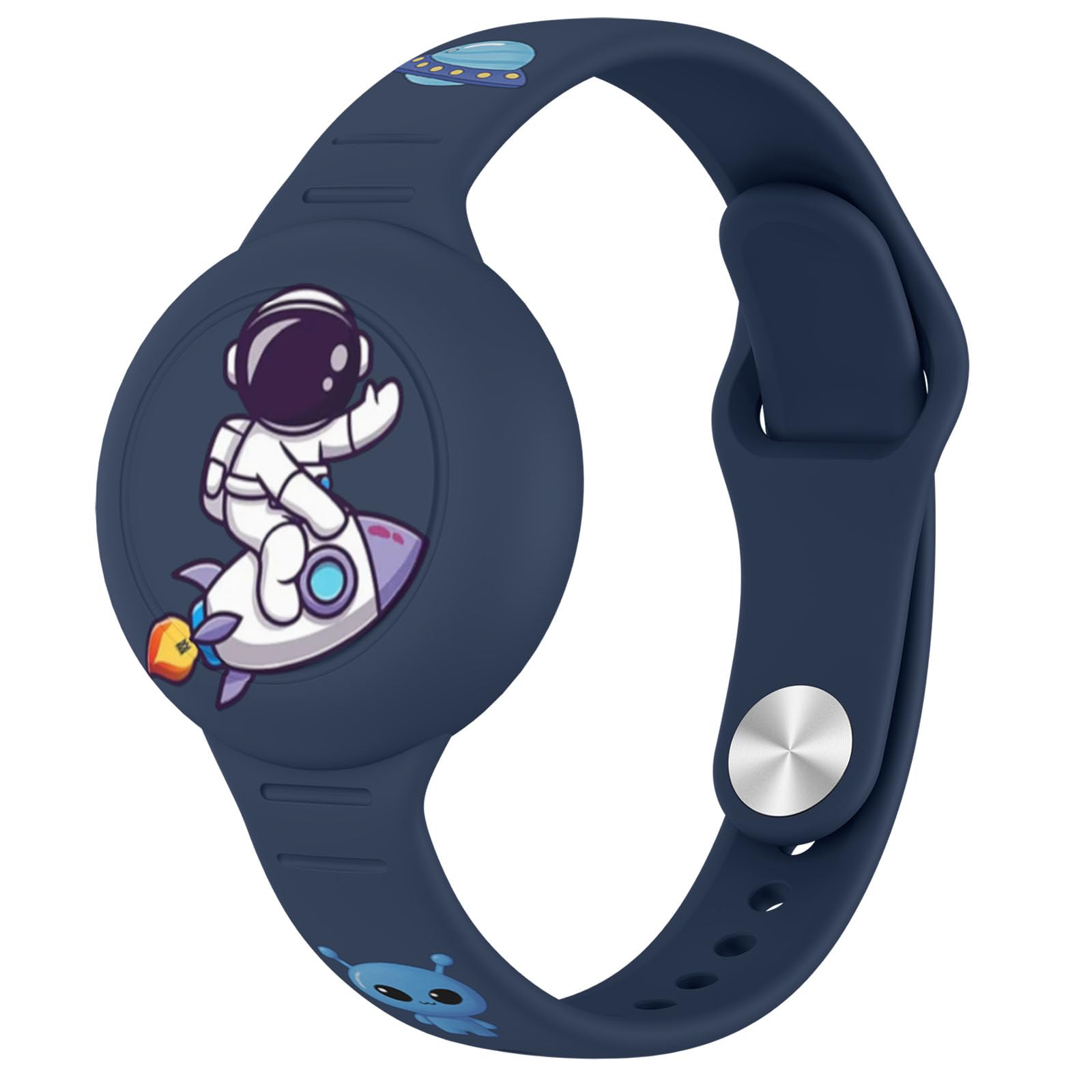 Kids Watchband Compatible with Apple Airtag, Silicone Bracelet Protective Case for AirTag, Anti-Lost Adjustable Wristband for Air Tags, GPS Wristlet Protective Cover for Child/Toddlers — view 11
