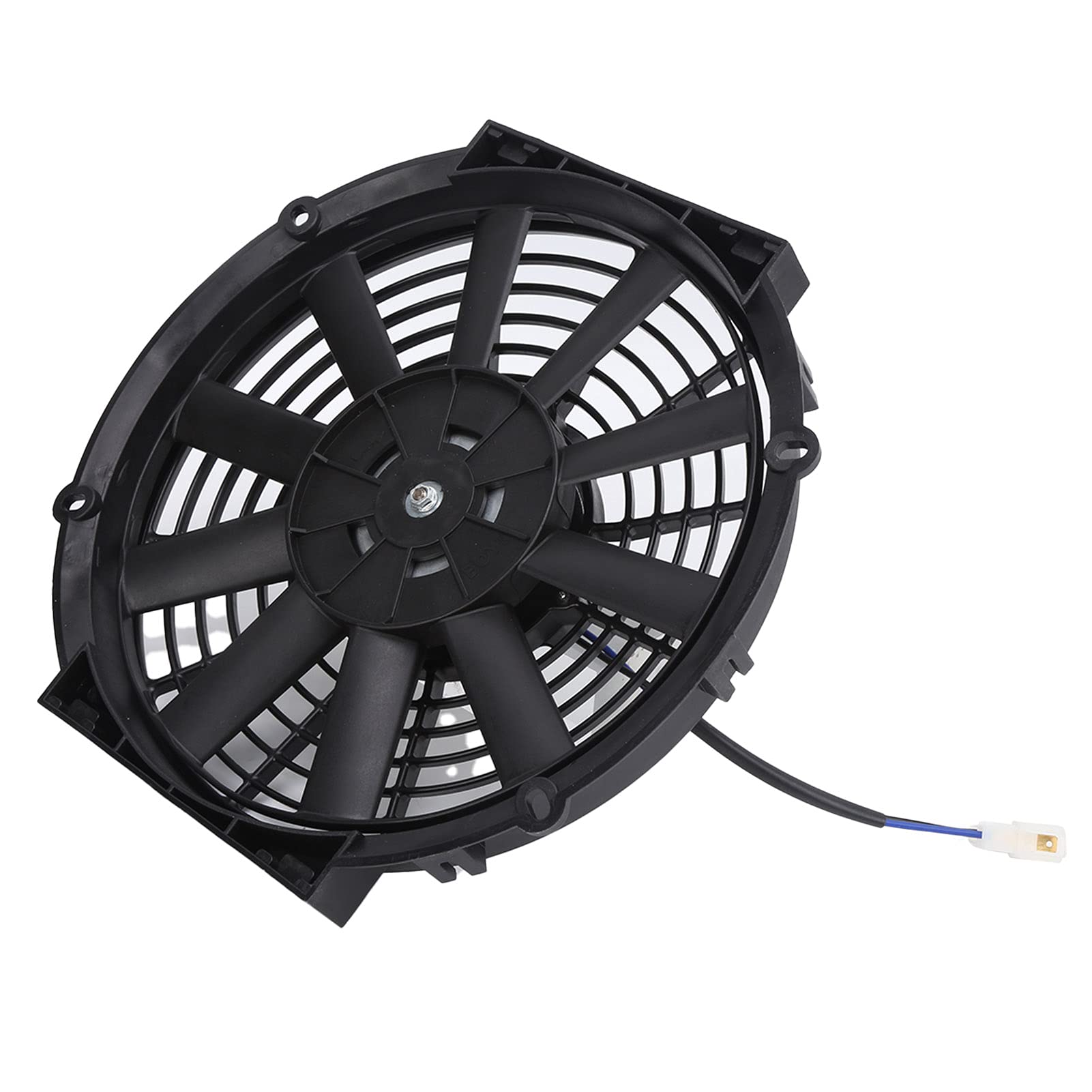 Ventola di Raffreddamento Per Radiatore 24V 80W - 10In Slim Elettrica Universale Con 10 Lame Diritte Automatica 2100Rpm Per Auto