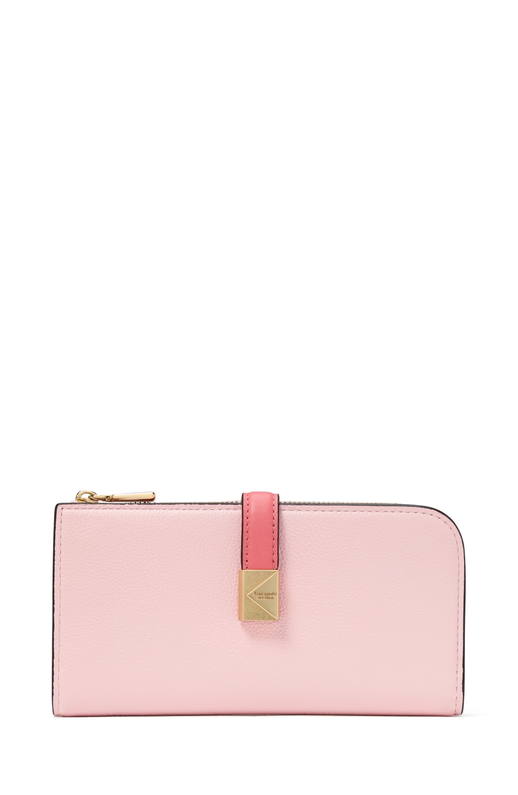 kate spade new york Women's Deco Colorblocked Pebbled Leather Zip Slim Wallet