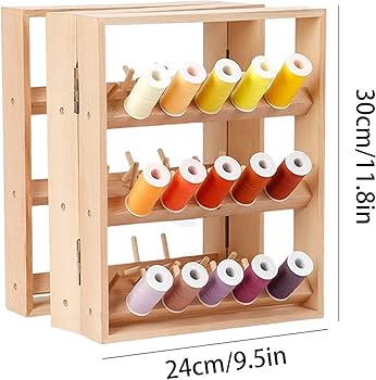 Amazon | スプール糸ホルダー、ミシン糸ラック | 折りたたみ式刺繍糸