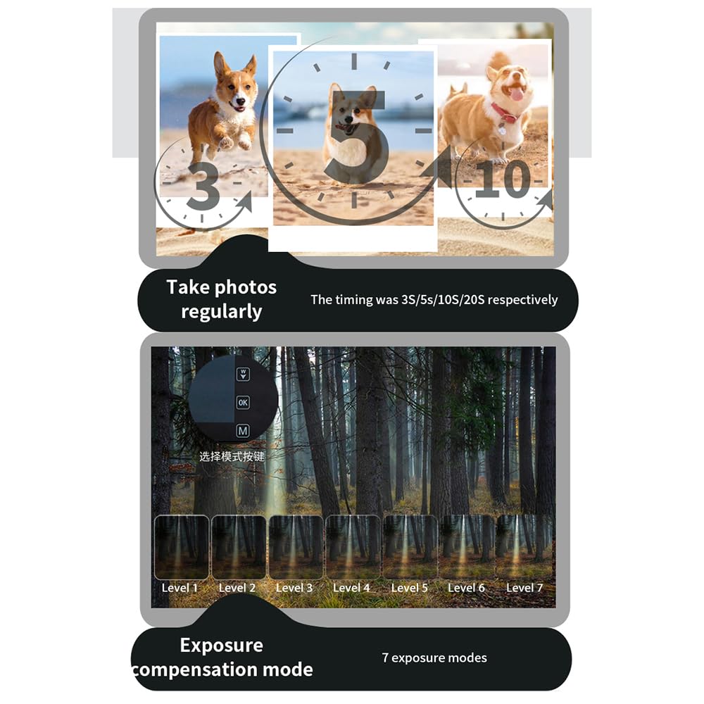 Fotocamera 64MP Auto Focus Video 4K - 18X Touch Panel MP3 Musica per Principianti Adolescenti