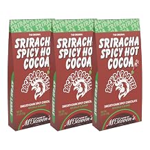 Rock Da Rooster Sriracha Spicy Dark Chocolate Hot Cocoa by McStevens - 2.5oz Tent Box Pack of 3