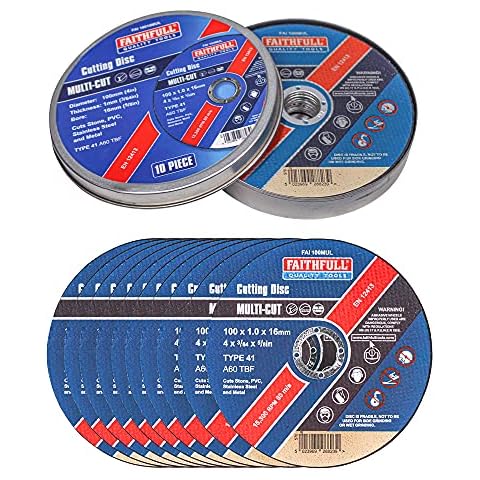 Faithfull Extra Thin Fast Cut Discs 10 Pack Cover