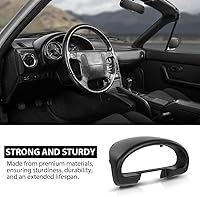 Vista 3 de G-PLUS Borde de bisel del clúster de indicadores Capucha Compatible con Mazda Miata 1990-1993 Reemplazo de bisel del tablero para NA01-55-420B-00