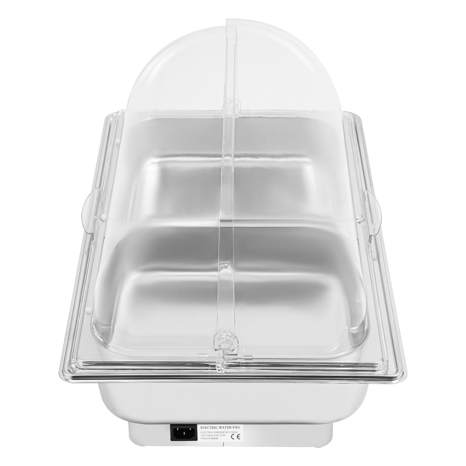 600 W Chafing Dish - Riscaldatore elettrico per buffet, per alimenti con coperchio, con temperatura regolabile da 35 a 90 ℃ (2 x 4,5 l + 9 L)