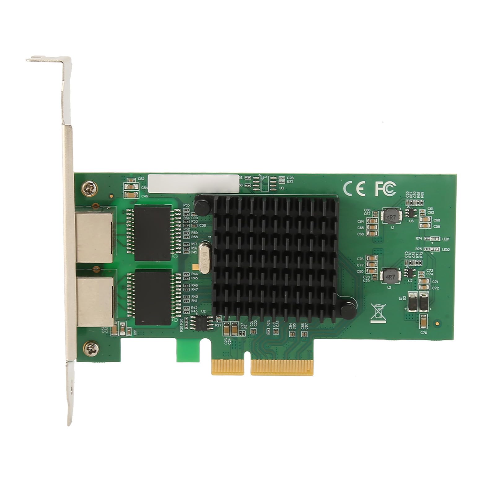 SIXRUN Karta Sieciowa Serwerowa PCIe X4, 10/100/1000Mbps
