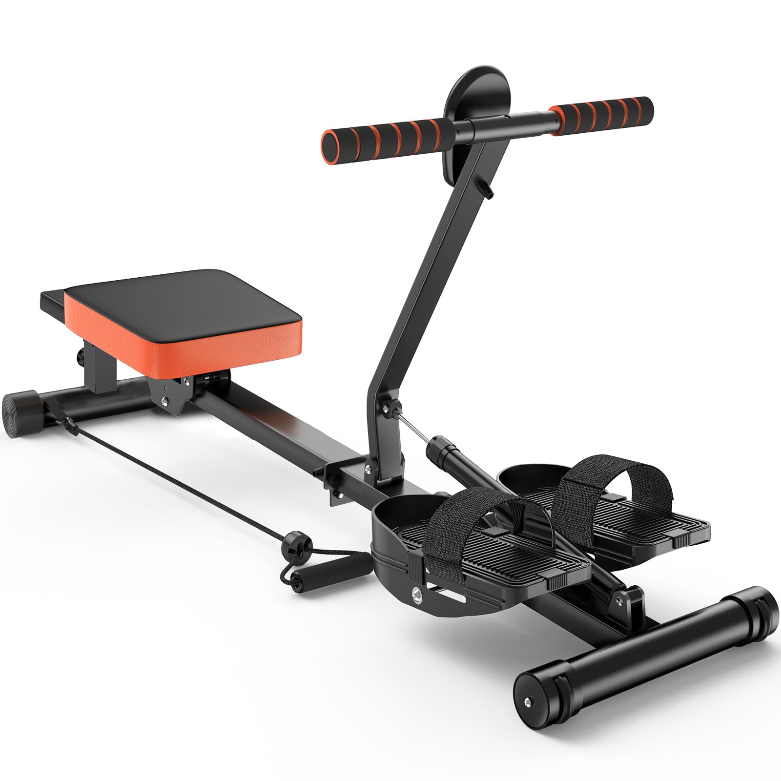 Dskeuzeew Rameur pour la maison, rameur magnétique avec 16 niveaux de résistance, charge maximale de 180 kg, rangement vertical