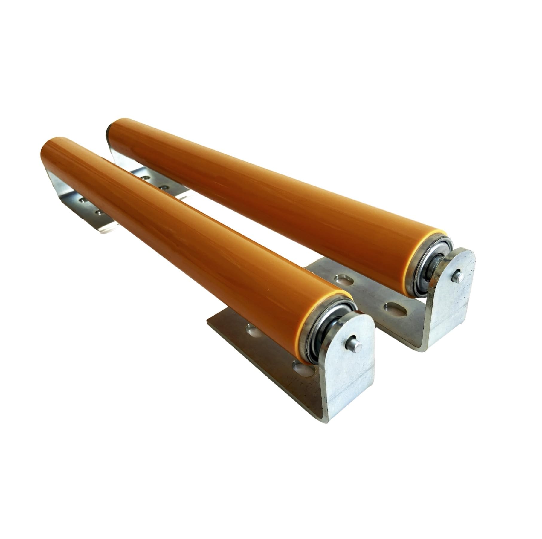 Polyurethane Coated Long Roller With Bracket Set | 16" Length, 1.5" Diameter Conveyor | Galvanized Steel | Versatile Support for Stands, Woodworking, and Conveyors | Pack of 2 — Amazon image 8