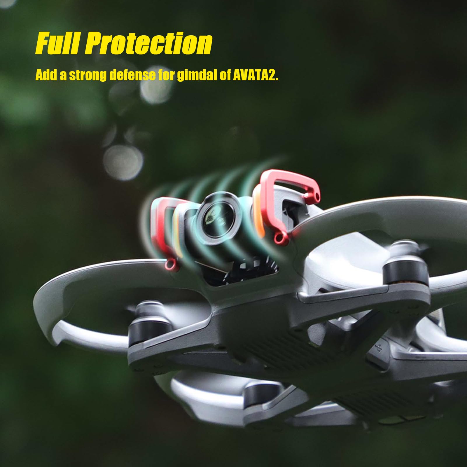 Kimyoaee Avata 2 Gimbal Bumper for DJI Avata 2 RC FPV Camera Drone Guard Accessories Aluminum Alloy Lens Protect Bar