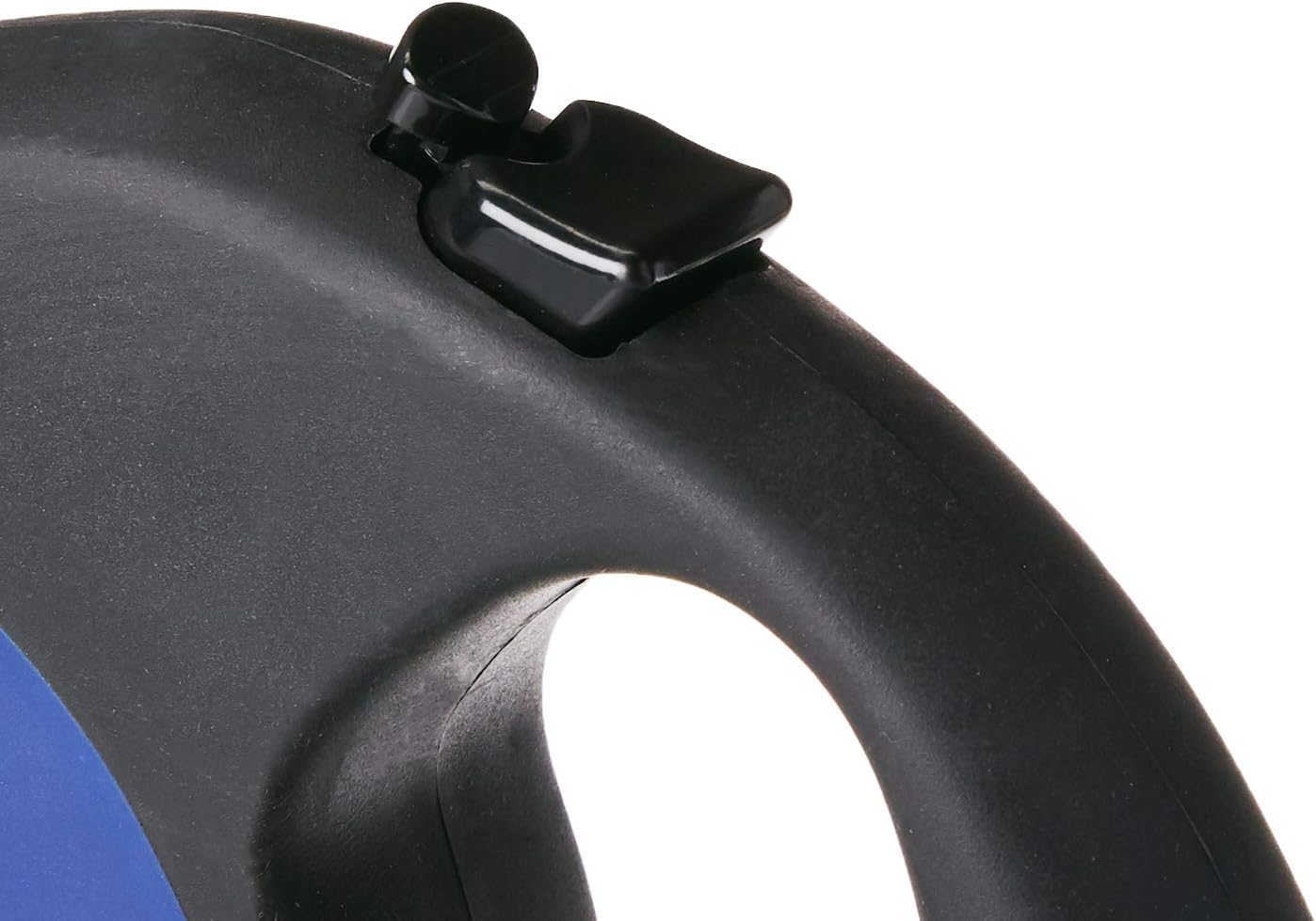 doggo Everyday Retractable Dog Leash, 16' Long Belt, Large for Dogs Up to 110 lbs, Blue with Black Soft Grip Handle