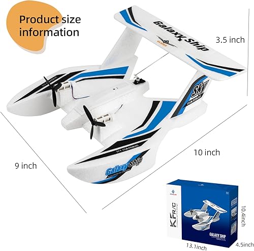 Miniatura 5 de QI XING Avión RC de 3 canales.2.4GH remoto fácil cotrol Fly, avión RC para agua, tierra y aire, aviones anfibios Tri-Phibian, avión RC para