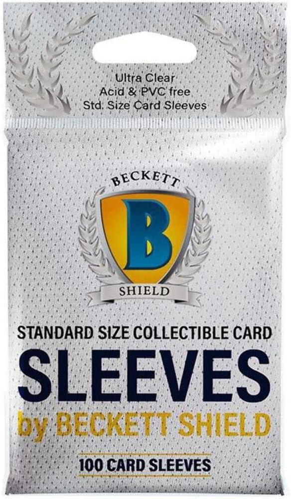 Beckett Shield: Collectible Card Sleeves 100 CT – MGT Card Sleeves are Smooth & Tough – Compatible with Pokemon, Yugioh, & Magic The Gathering Card Sleeves