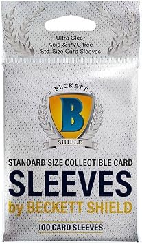 Beckett Shield Collectible Card Sleeves 100 CT MGT Card Sleeves are Smooth & Tough Compatible with Pokemon, Yugioh, Magic The Gathering Card Sleeves