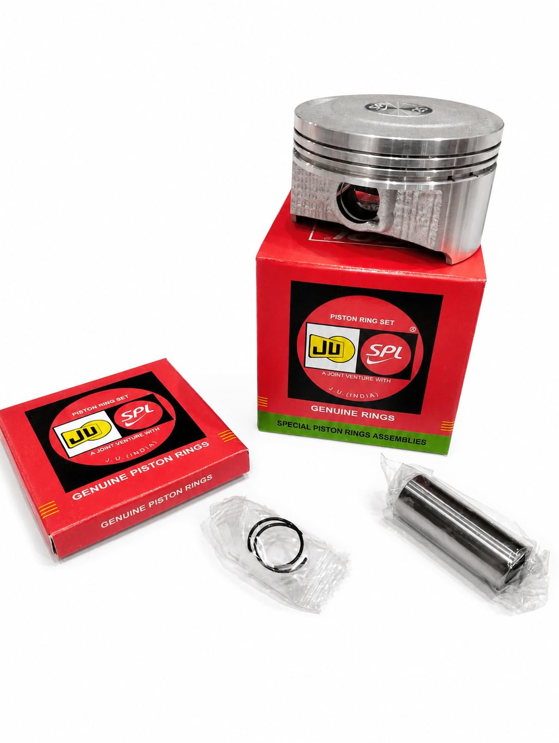 Piston Assembly Kit for TVS Apache RTR 180 | 62.50mm Diameter | OEM Ring | Plain Surface (62.50mm - 0.25)-image-42
