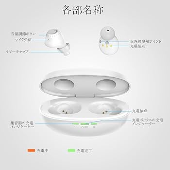 集音器 耳あな式 充電式 １ヶ月1回充電 音質の良さにこだわったモデル 難聴対策 Amazon.co.jp: Jinghao 充電式 耳あな型 集音器 デジタル 耳穴式 音声