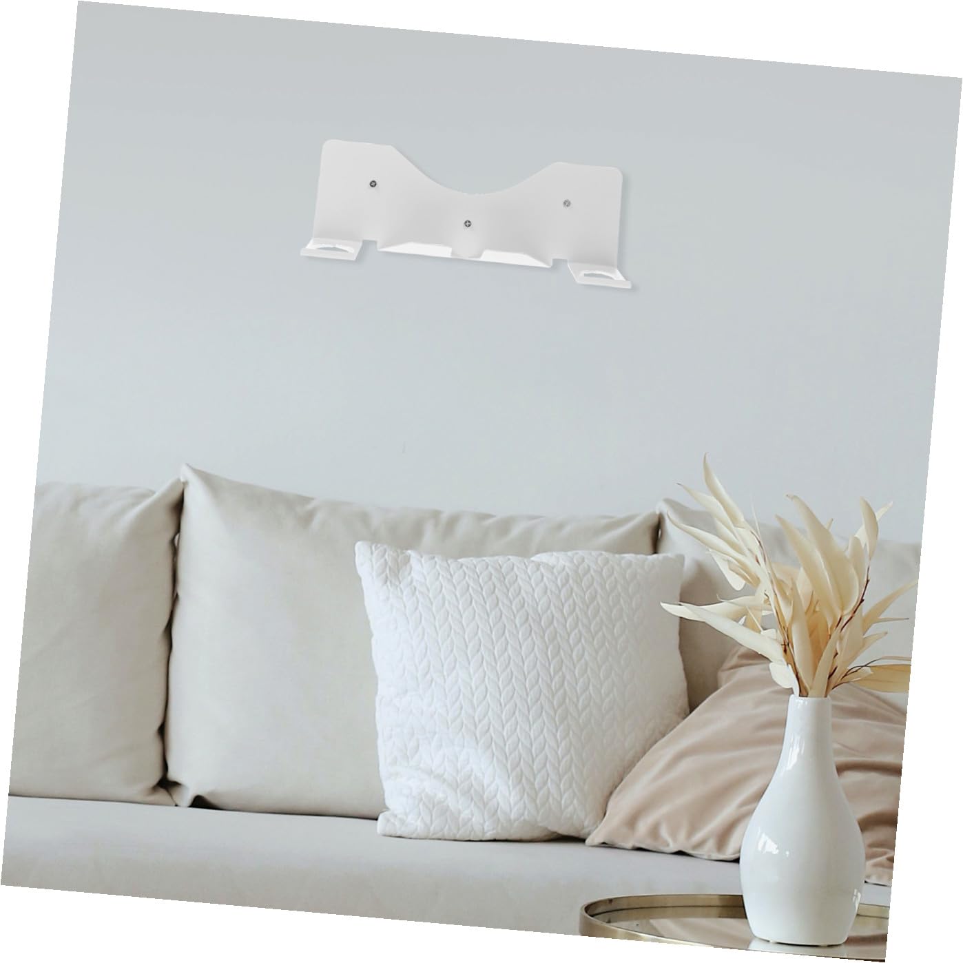 NUOBESTY Supporto da Parete in Ferro Bianco per Visori e Controller Vr Gancio, Organizer Compatto per Display Vr per Uso Quotidiano e Negozi