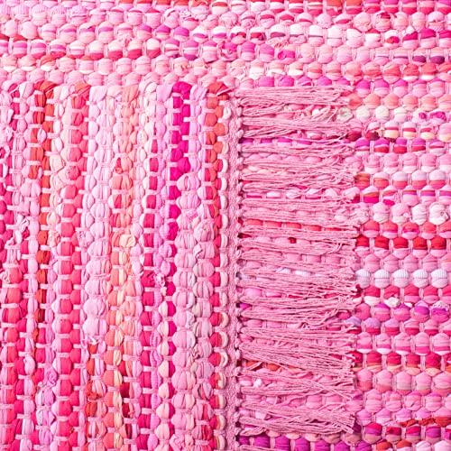 Tapete SAFAVIEH Montauk 152x244 cm rosa algodón tejido miniatura 7