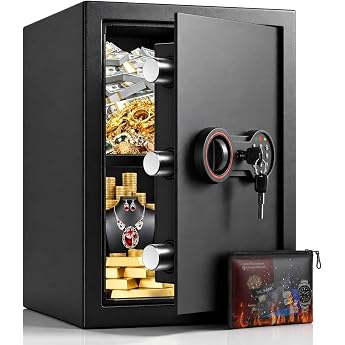 52L Large Safe for Home with Combination Lock & Key