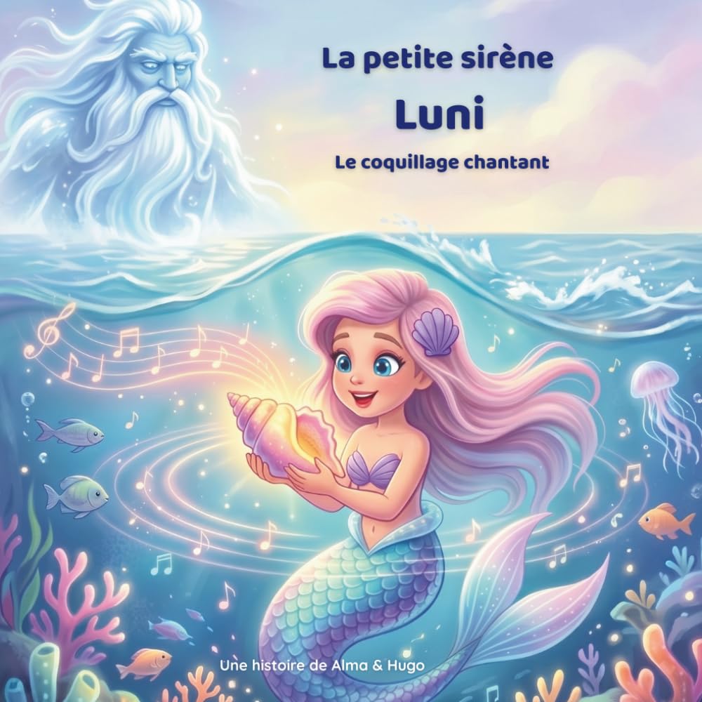 La petite sirène Luni – Le coquillage chantant: Une aventure magique sous la mer sur l’amitié, le courage et la musique de l’océan (Les aventures de la petite sirène Luni)