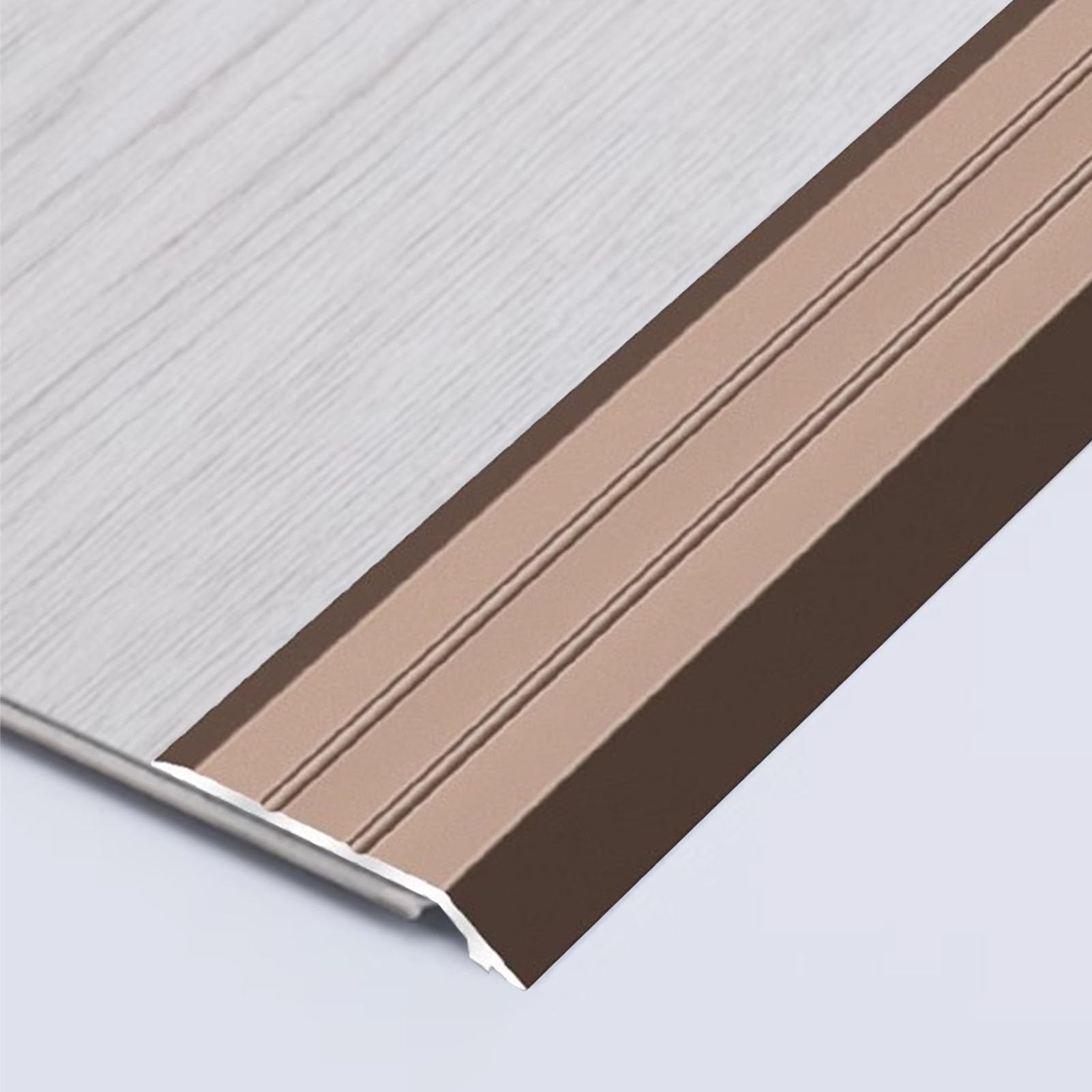 Transition Strip for Carpet to Wood, Smooth Floor Edging for Doorways, Adjustable Threshold Ramp