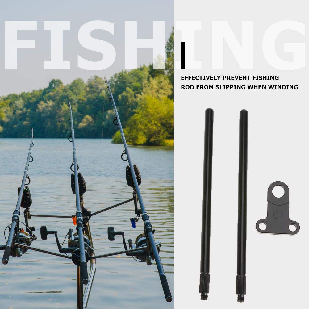 Drfeify Orecchie Snag Bar In Alluminio Per Pesca, 2 Pezzi, Controllo Antivento Per Canna, Allarme Morso, Colore Nero