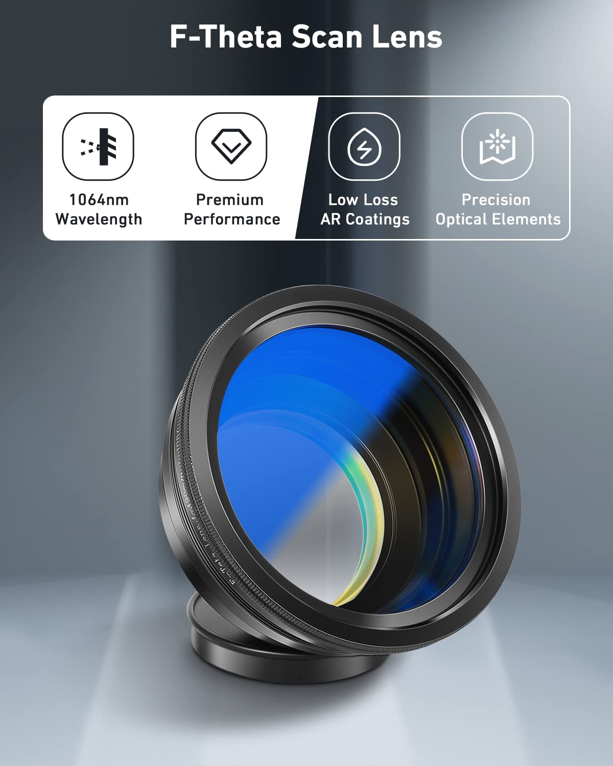 FAHKNS F-Theta Scan Lens M85, 300x300mm FL 420mm Field Lens for