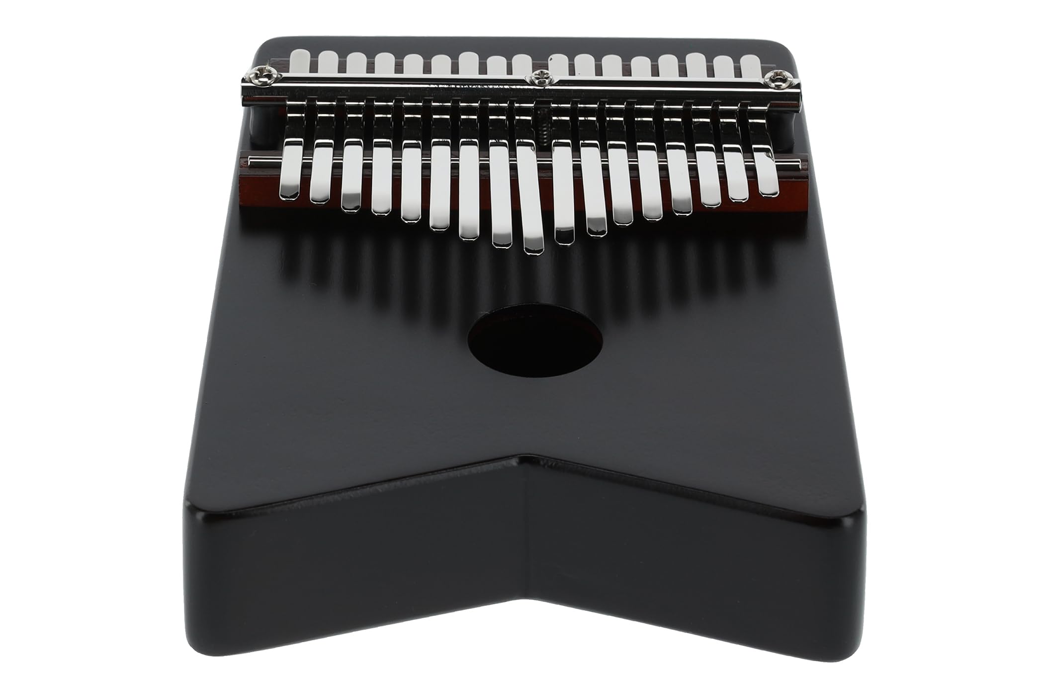 LP Latin Percussion Kalimba Pentatonic, piano à pouces, corps en chêne de Siam, 17 lames métalliques, gamme pentatonique en do, finition cerise profonde, LP0217DC
