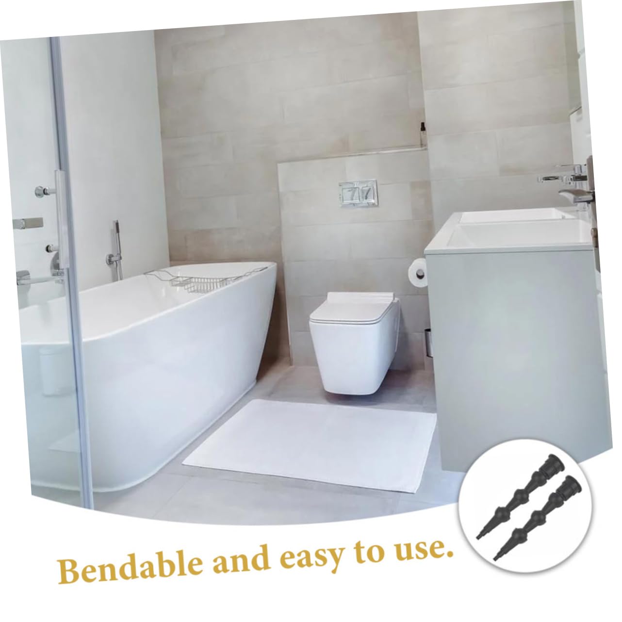 OUNONA 20piezas Herramientas De Calafateo Punta Rotativa Accesorios De Sellador Flexible Para Aplicaciones Baños Cocinas y Espacios Difíciles De