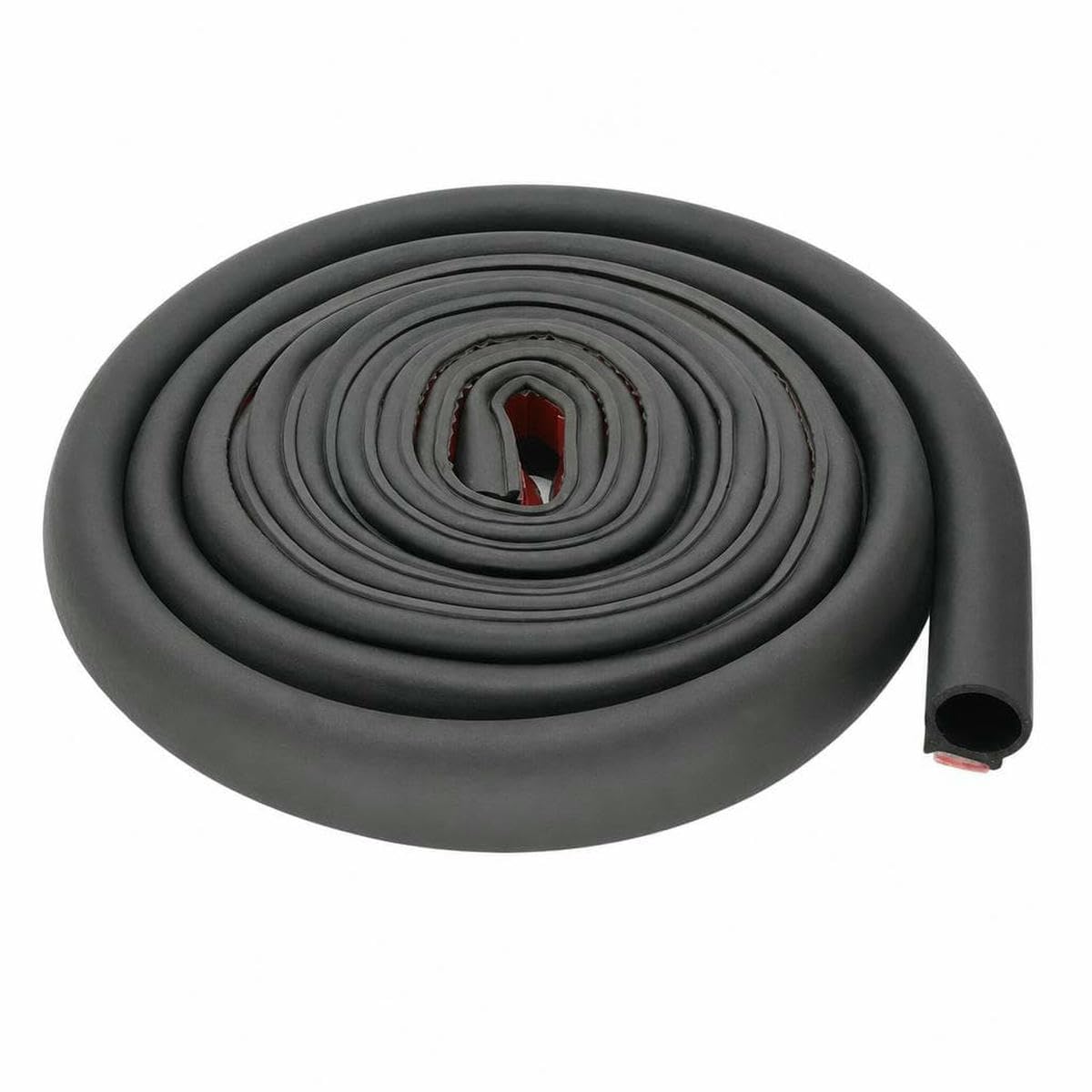 Tbskuy Black Big D 3.5M 1 Piece Security Door Access Door Window Sealing Strip Weatherproof Anti-Collision Strip Sound Insulationself-Adhesive