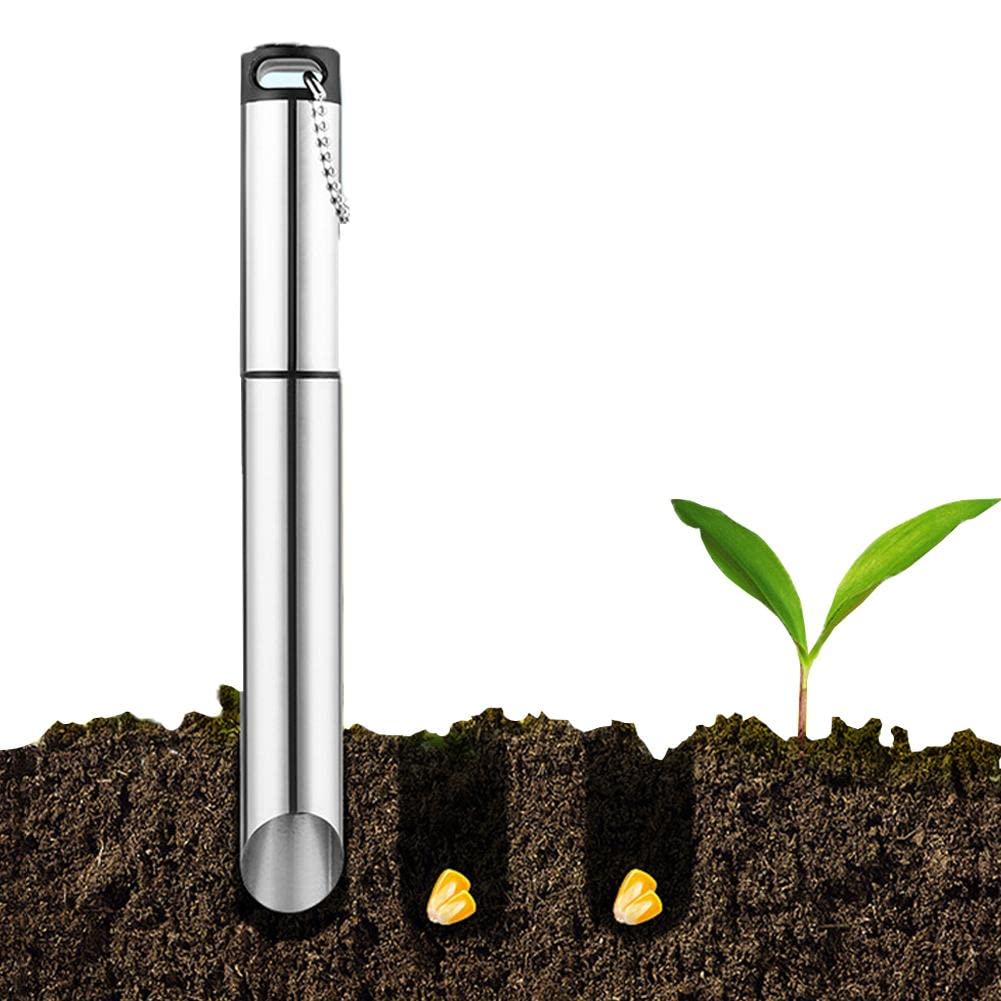 Buy Goodern Bulb er Stainless Steel Seed er,Gardening Tool Hand Bulb Transer Seed Dibbler,Manual