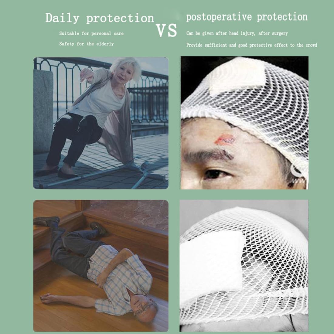 Casco Protettivo Anti Collisione Morbido Regolabile Brand Per Anziani, Prevenzione Convulsioni, Trauma Cranico