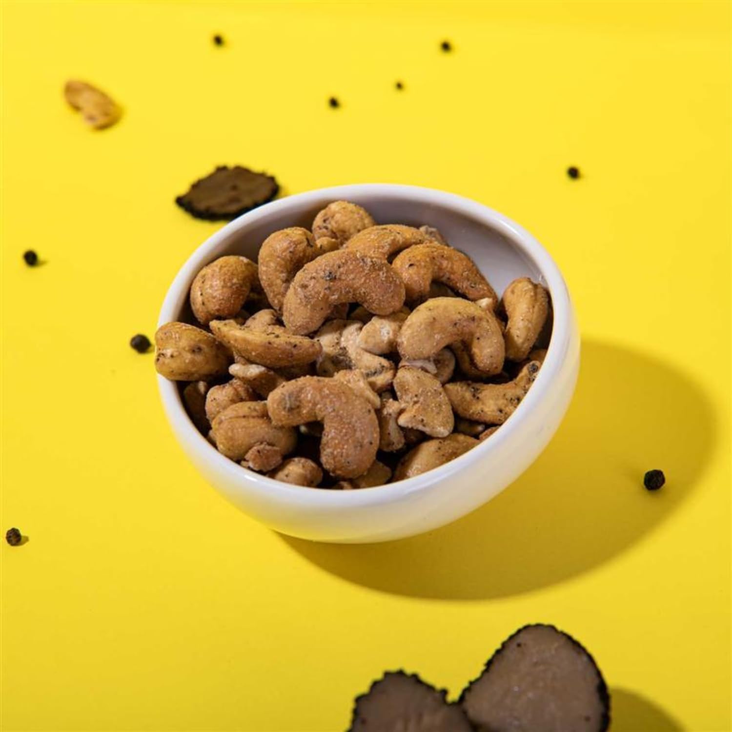 Anacardos sabor Trufa y Pimienta 500 gr | Dieta Keto | 3 ingredientes | Snacks Saludables | Vegano | Sin Gluten | Low Carb |