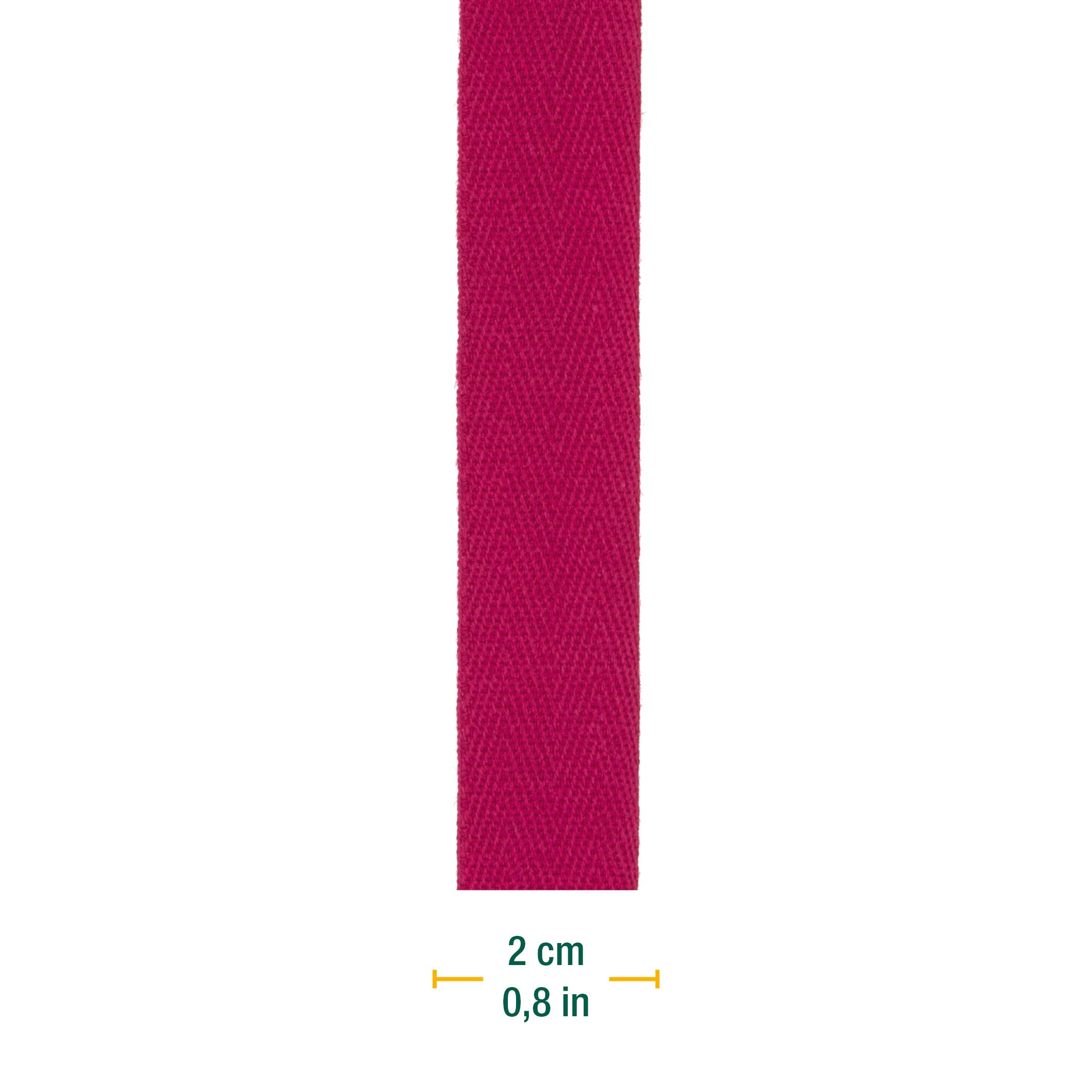 Halbach Seidenbender 100% Cotton Ribbon, 20mm x 20m, Pink, DIY Craft, Suitable for all Occasions - Image 2