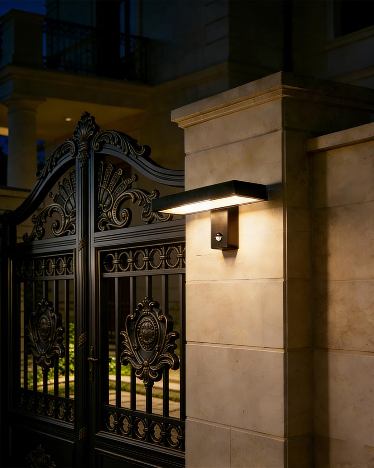 Außenlampe mit Bewegungsmelder, IP65 Aluminium Wandleuchte