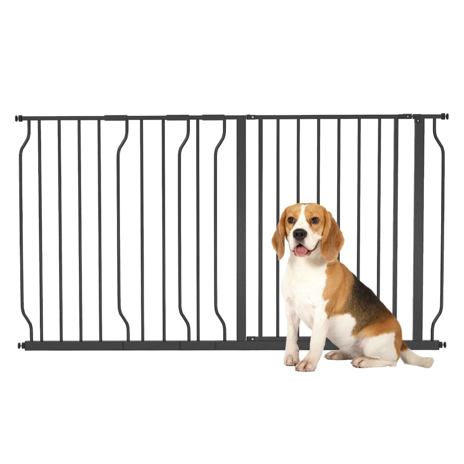 Barrera De Seguridad Extensible con 3 Extensiones Color Negro Segura Y Fiable Doble Seguridad
