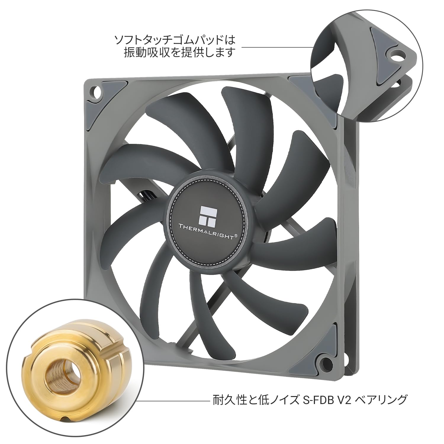Amazon.co.jp: Thermalright TL-9015 92mmケース放熱する扇風機、4PIN