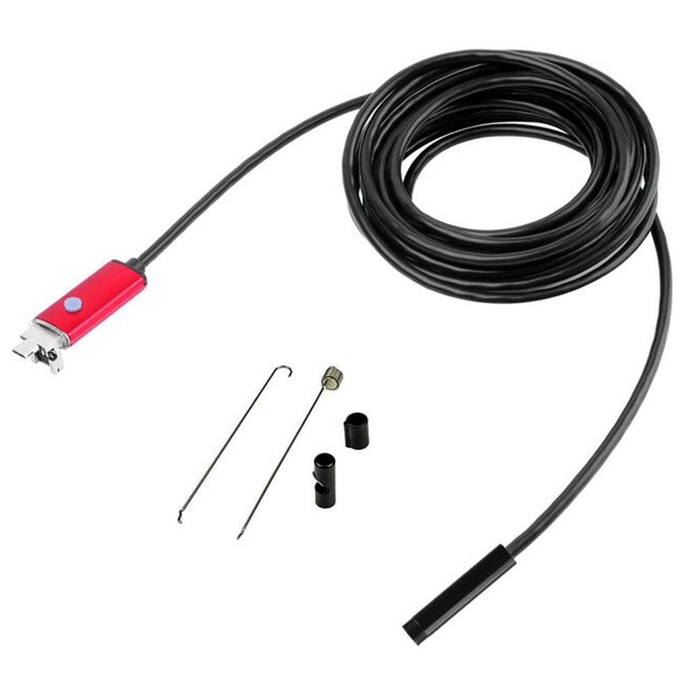 Nueva 2 en 1 7 mm Lens Endoscopio 6LED Android y PC – 5 M