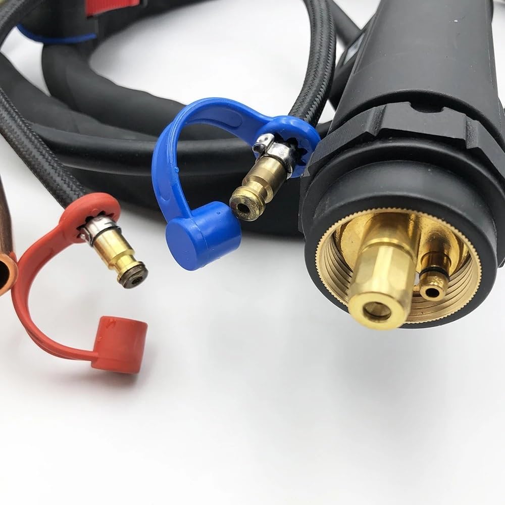 Antorcha de soldadura MB501D de 5 metros y 16 pies, 450 A, refrigerada por agua, con mezcla de gases y conector adaptador europeo