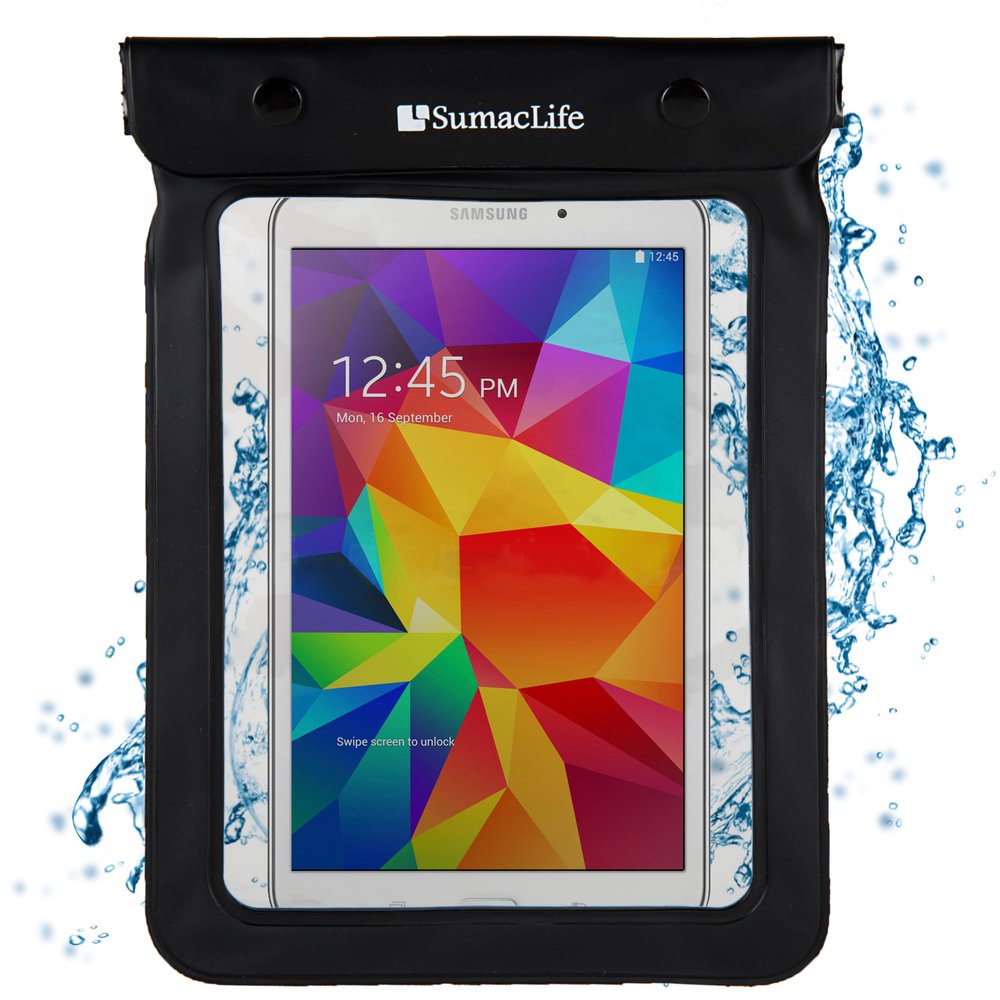 Waterproof Case for 6 - 8.4" Tablets / eReaders- Kindle Fire, iPad, Galaxy, Nexus, Venue, MeMO Pad, Iconia, IdeaTab, & Others