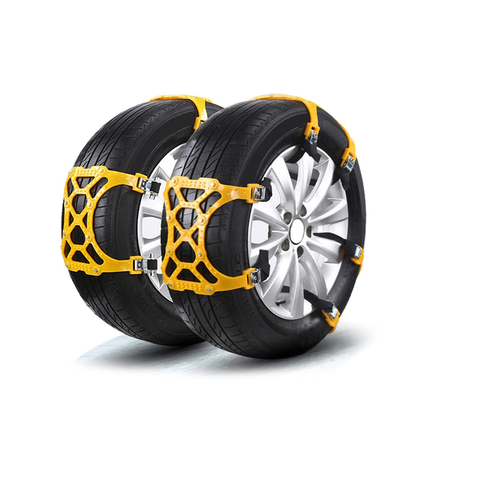 Lot de 6 chaînes de pneu antidérapantes et solides pour pneus de voiture SUV